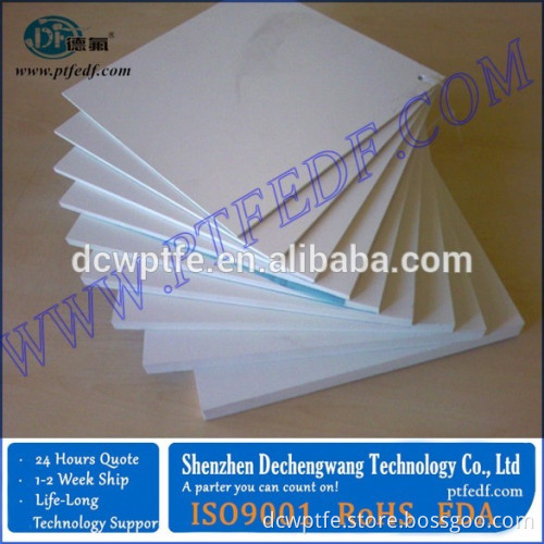 High temperature resistant to +260 degree ptfe sheet home depot teflon sheet